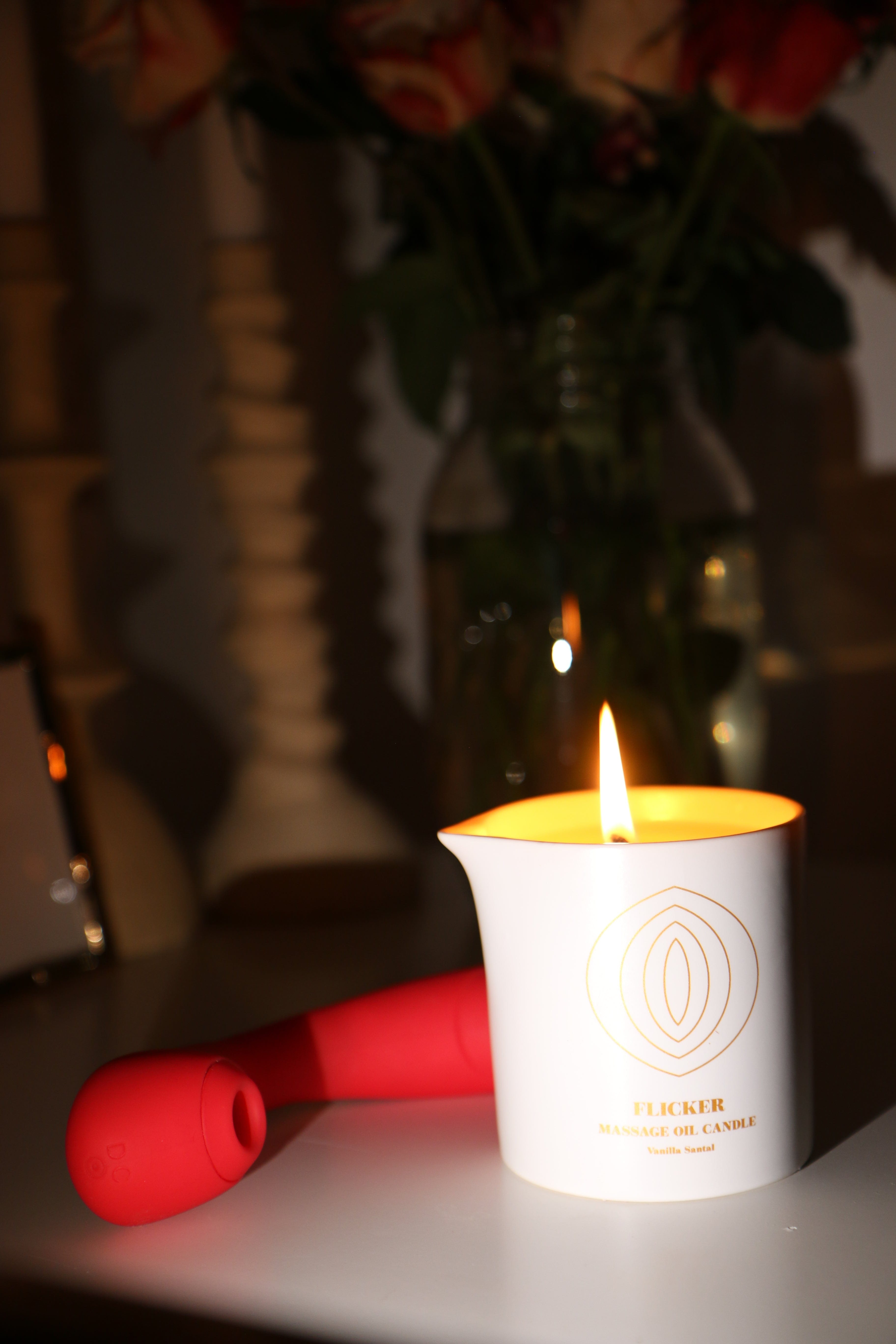 Flicker Massage Oil Candle